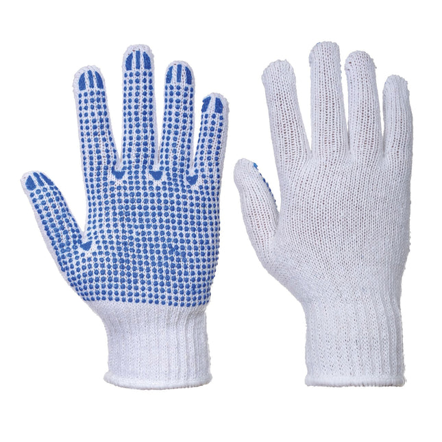 Klassieke Polka dot Handschoen - Wit/Blauw