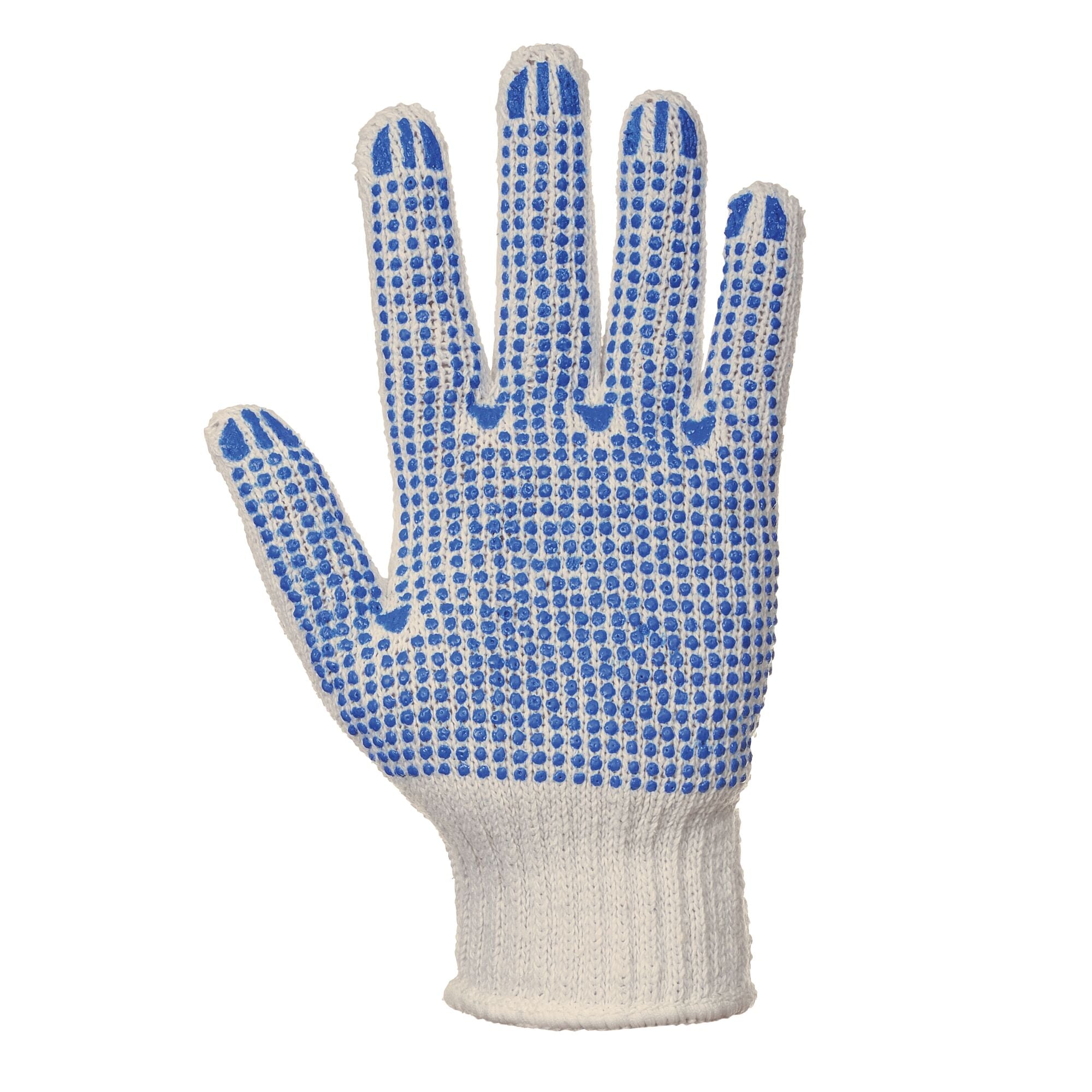 Klassieke Polka dot Handschoen - Wit/Blauw - voorkant