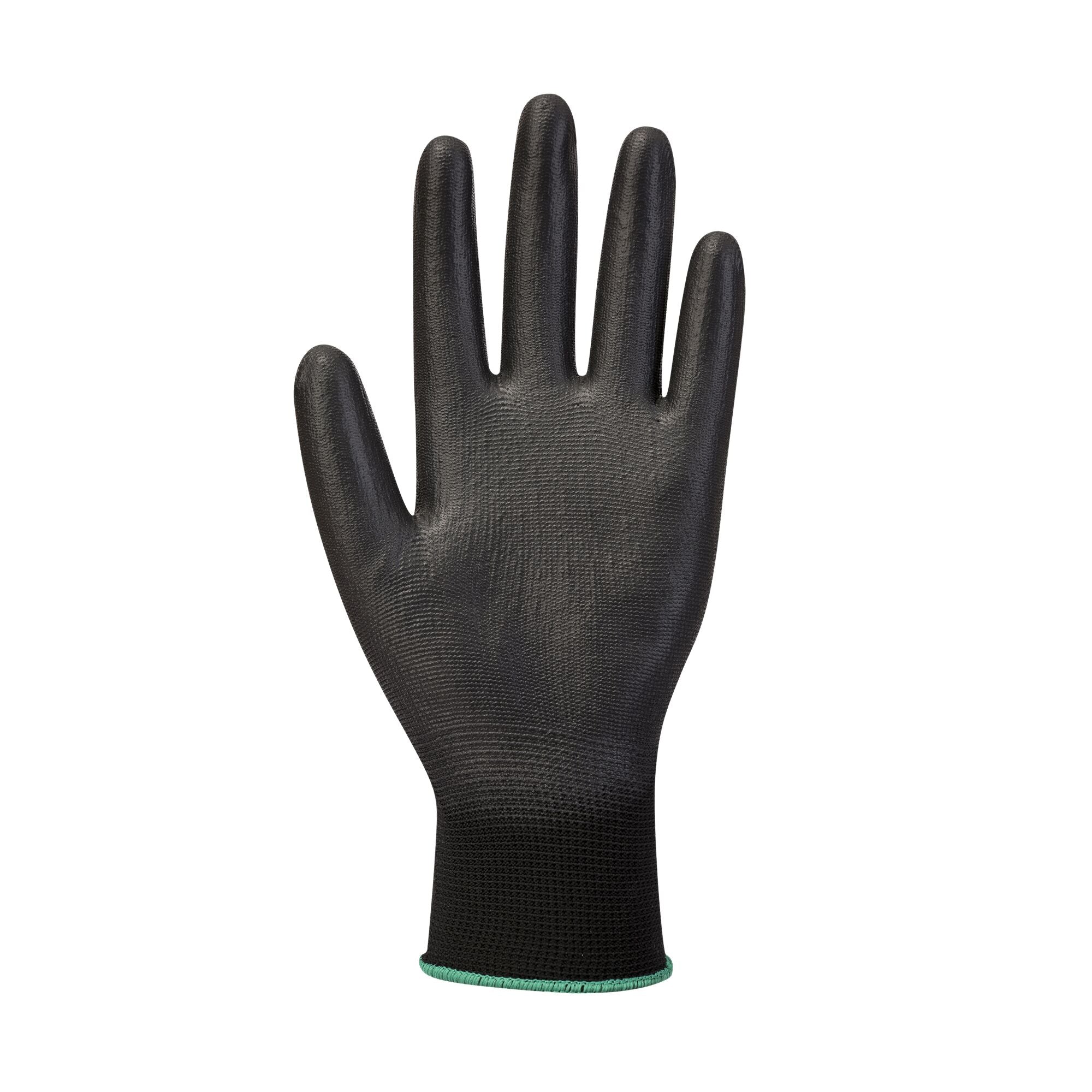 PU Palm Handschoen - Zwart - voorkant