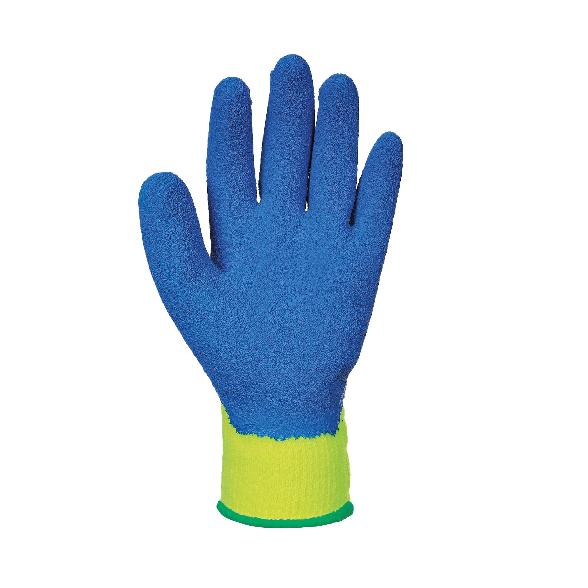 Cold Grip Handschoen - Geel/Blauw - voorkant