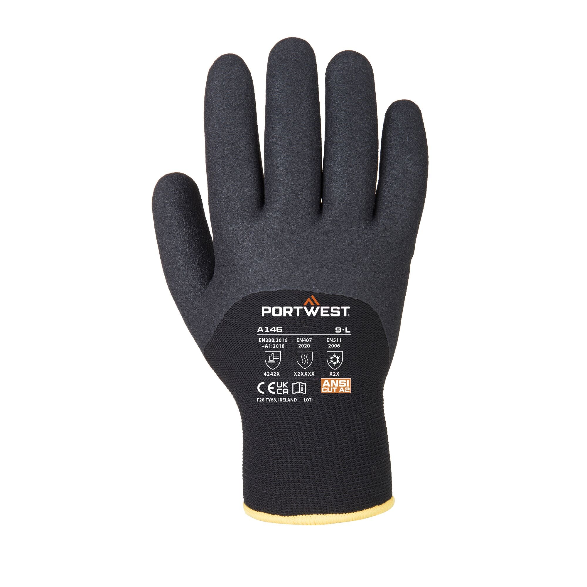 Artic Winterhandschoen - Zwart - achterkant