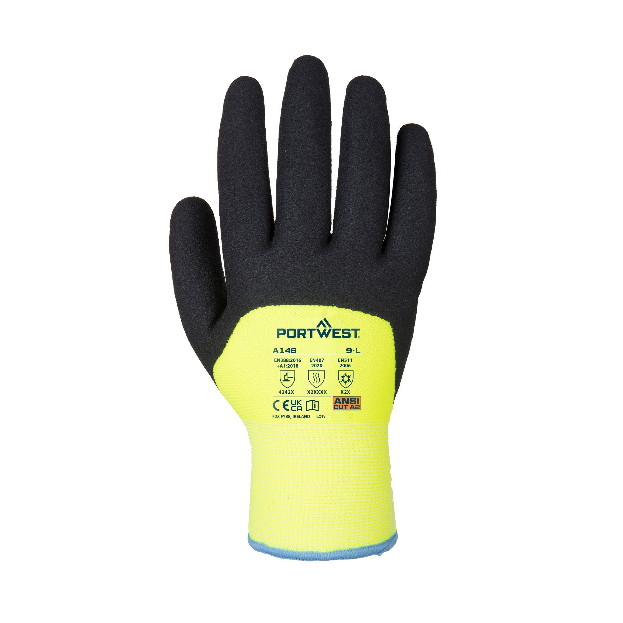 Artic Winterhandschoen - Geel - achterkant