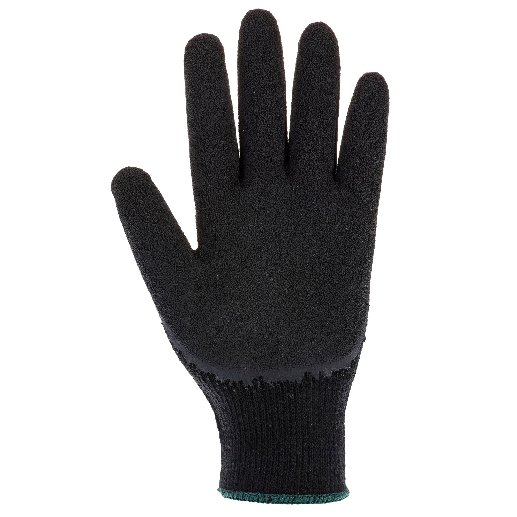 Klassieke Latex Griphandschoen - Zwart - voorkant