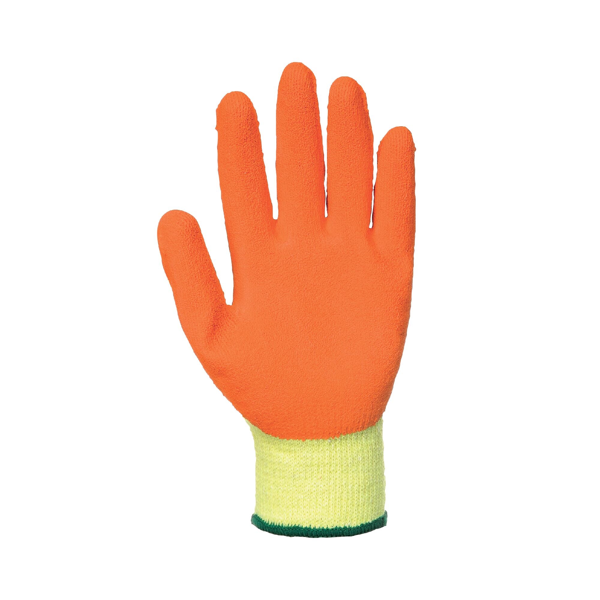 Klassieke Latex Griphandschoen - Oranje - voorkant