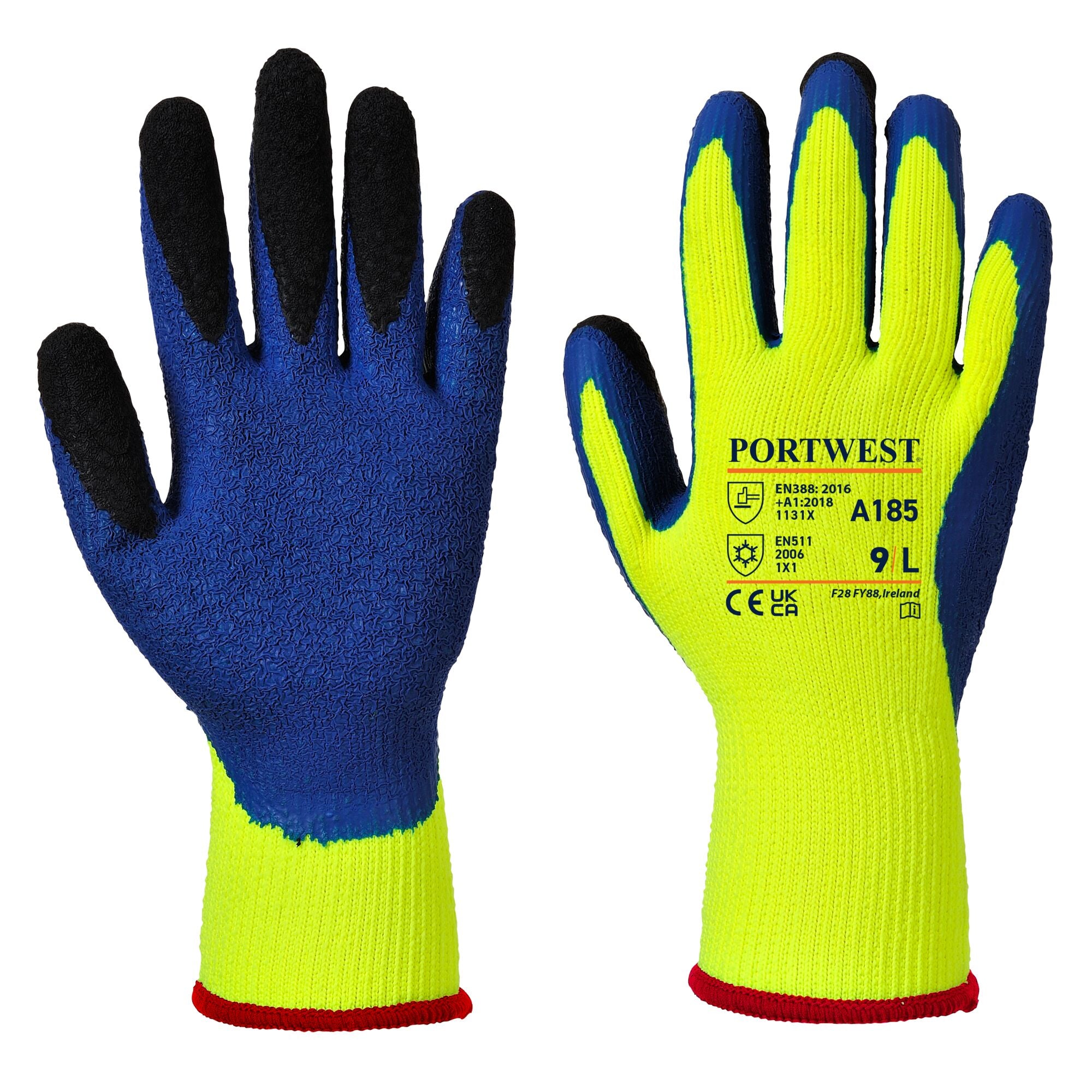 Duo-Therm Handschoen - Geel/Blauw