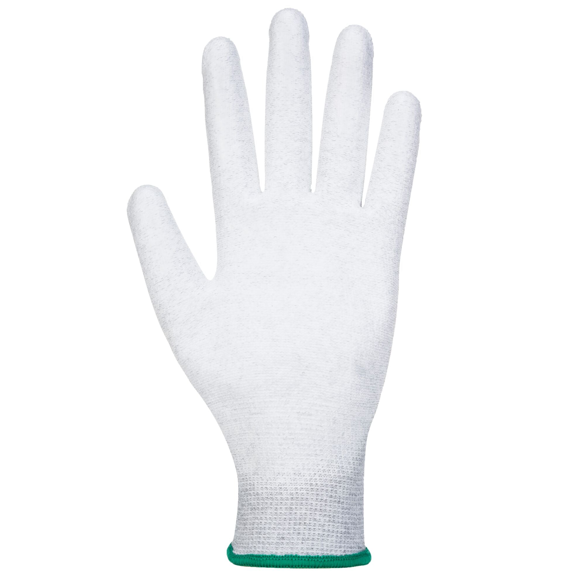 Antistatische PU-Palmhandschoen - Grijs - achterkant