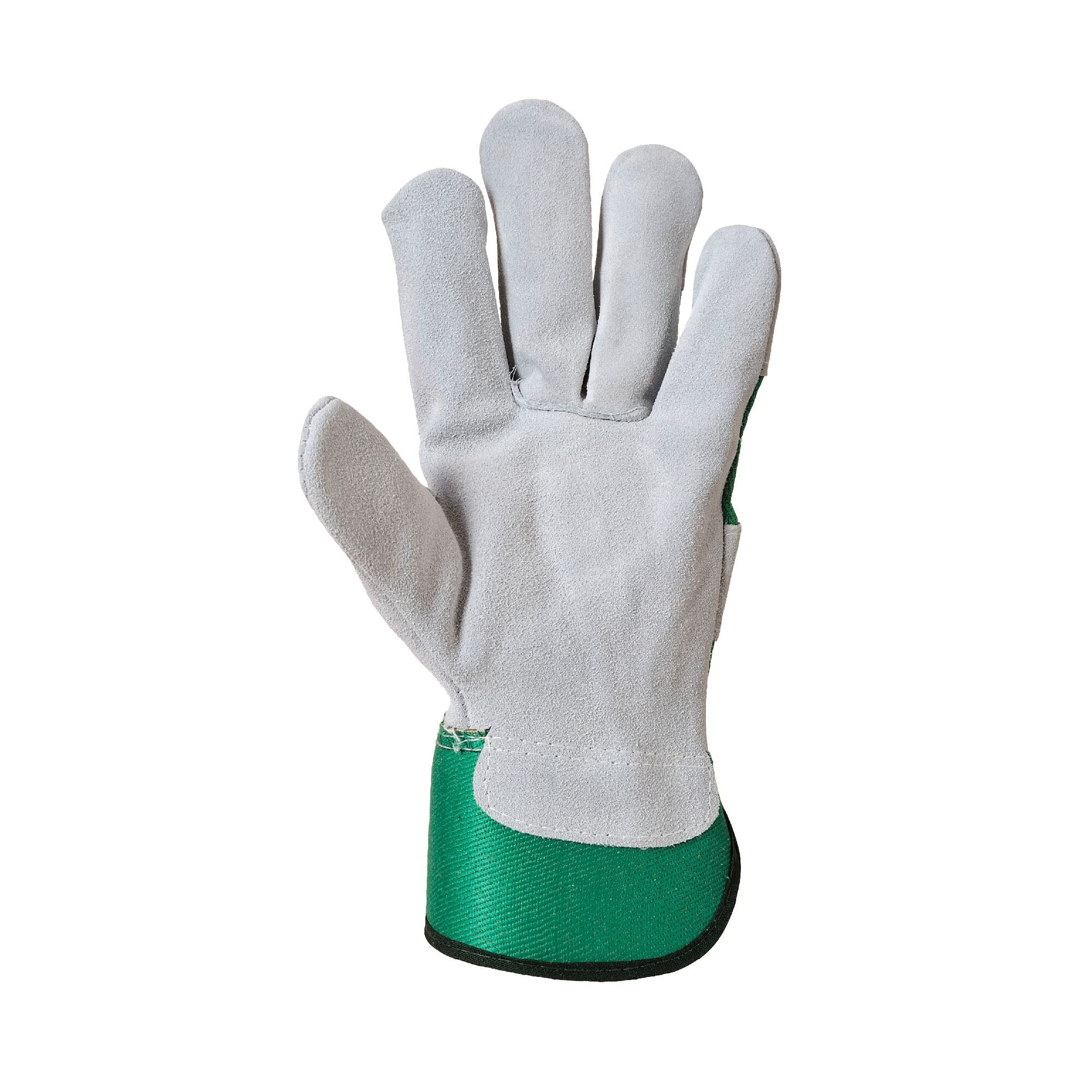 Premium Chrome Rigger Handschoen - Groen - voorkant