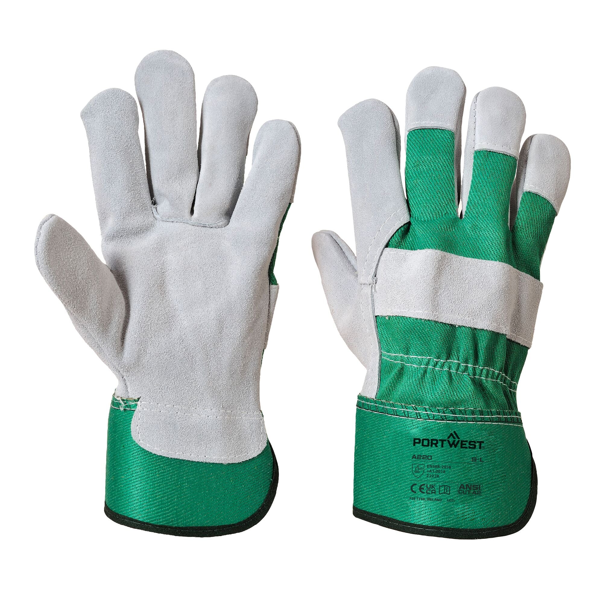 Premium Chrome Rigger Handschoen - Groen