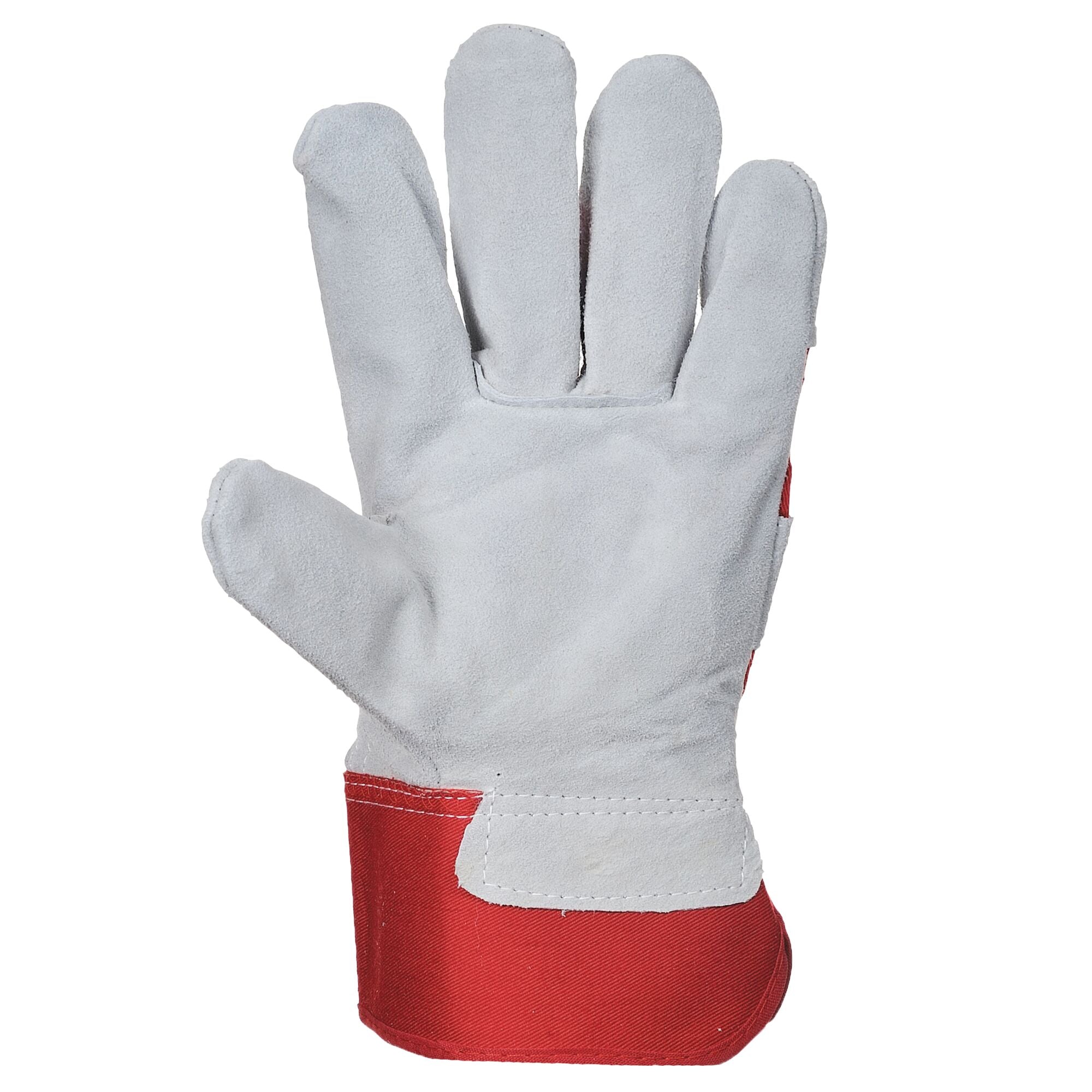 Premium Chrome Rigger Handschoen - Rood - voorkant