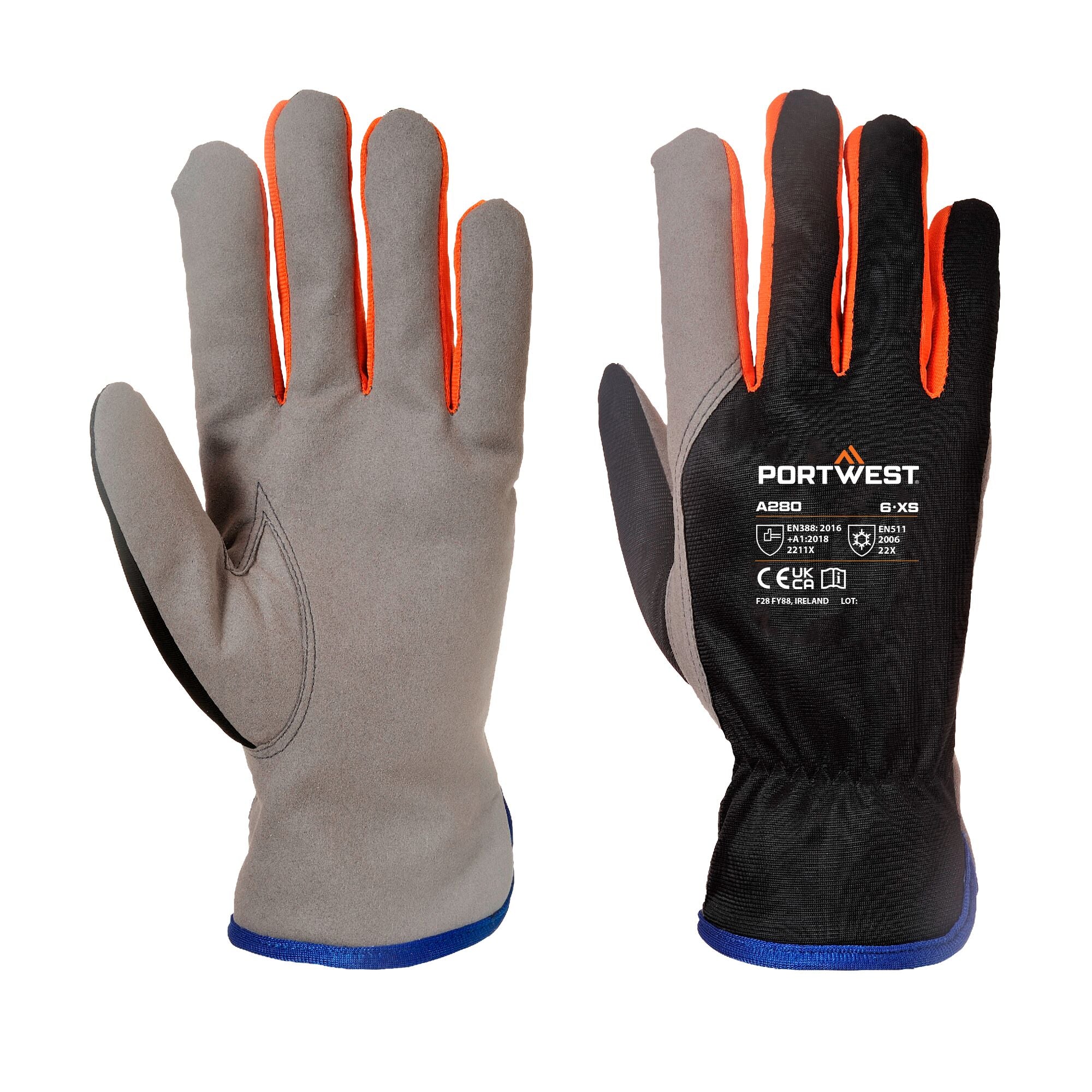 Wintershield Handschoen - Zwart/Oranje