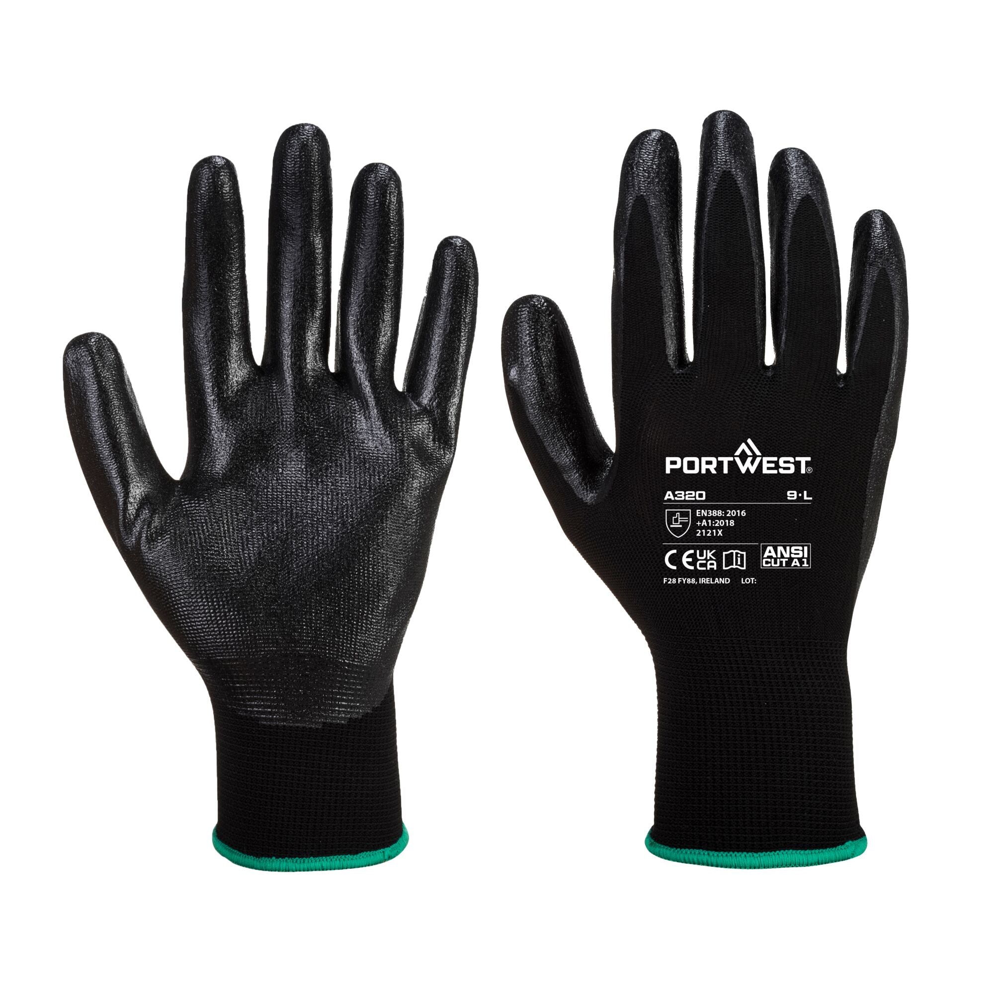 Dexti-Grip Handschoen - Zwart