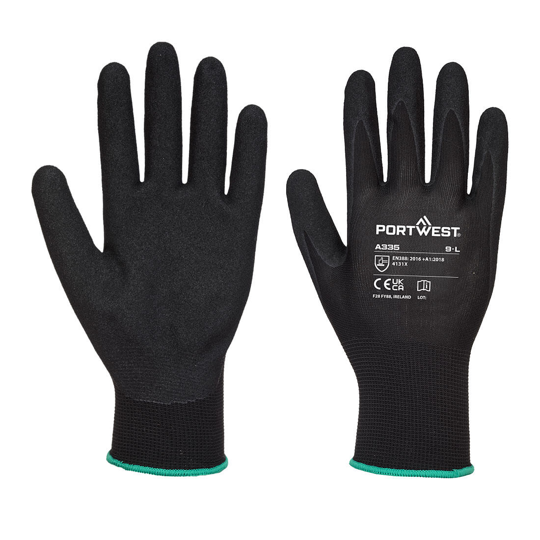 Dermi-grip NPR15 Nitril Korrelig - Black