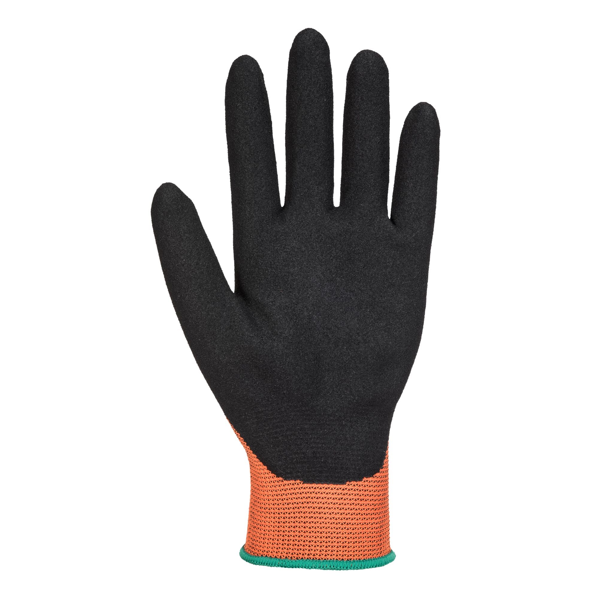 Dermi-grip NPR15 Nitril Korrelig - Oranje/Zwart - voorkant