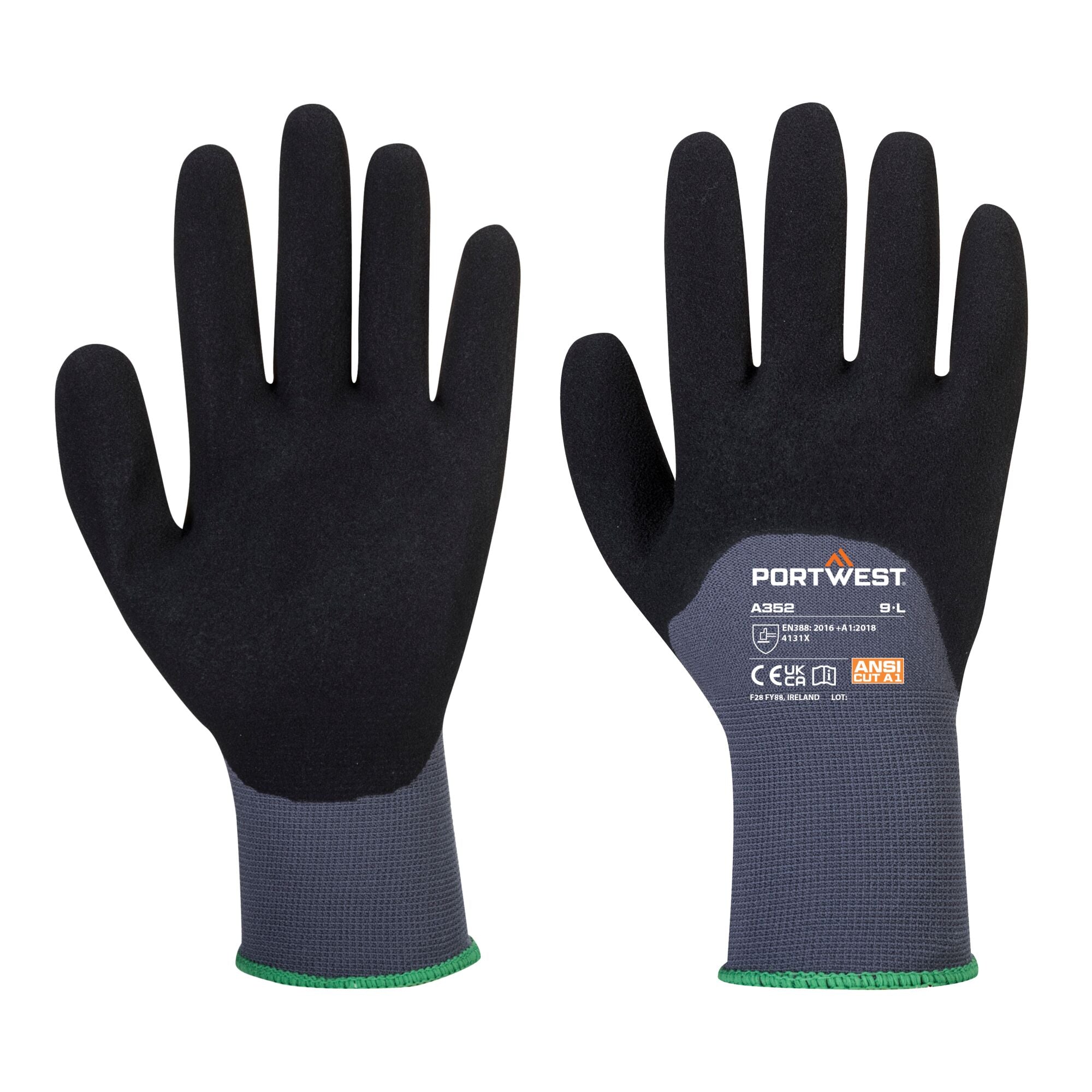 DermiFlex Ultra Handschoen - Grijs/zwart