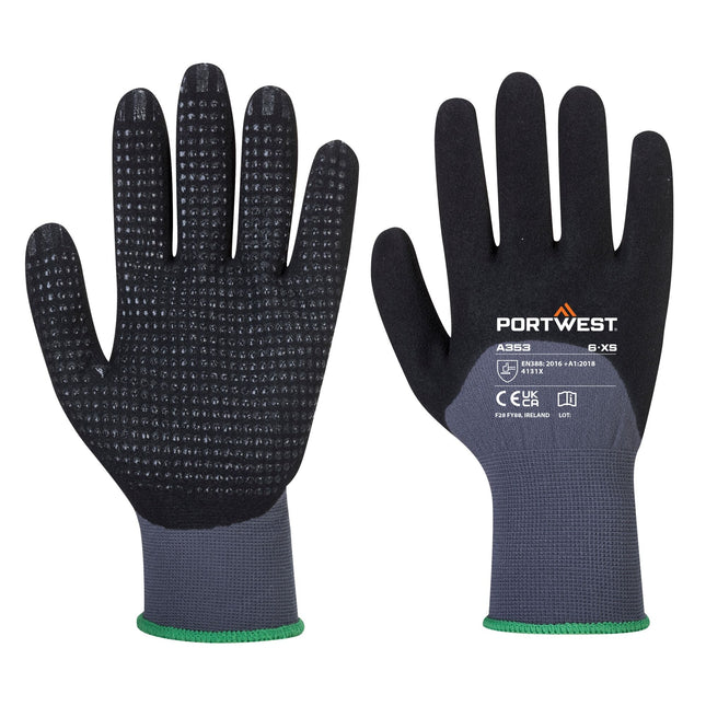 DermiFlex Ultra Plus Handschoen - Grijs/zwart