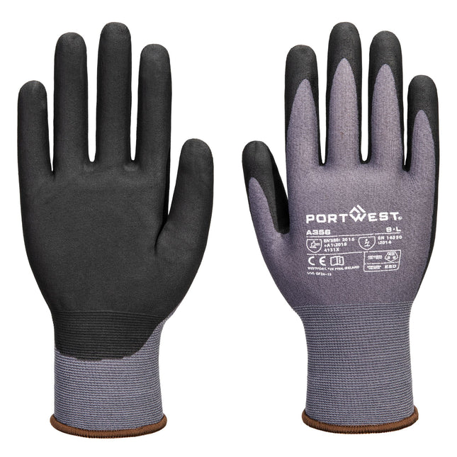 ESD 15 Nitril Essentieel Multipack Handschoenen (Pk12) - Grijs/zwart