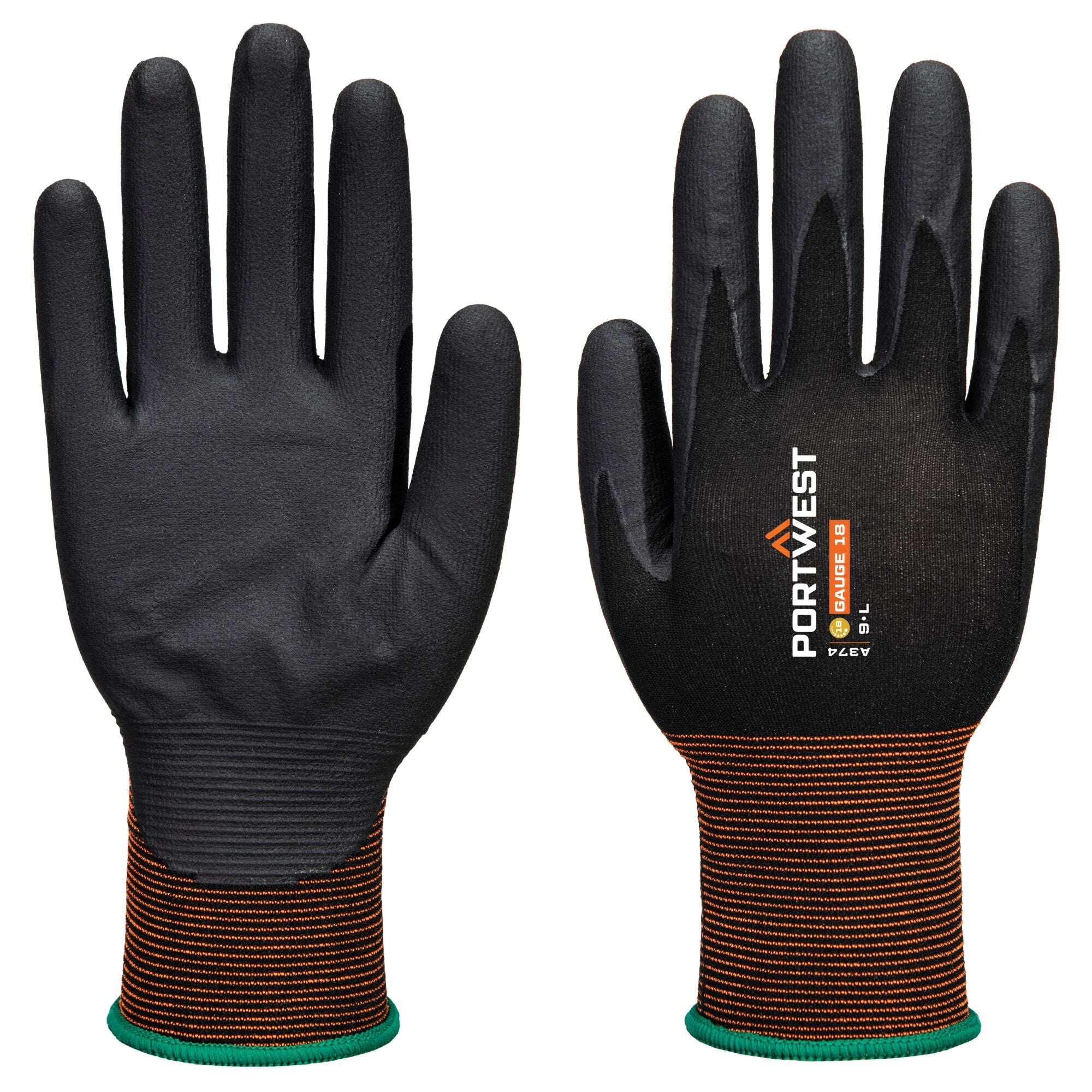 GP Grip 15 Nitril Micro Foam Handschoen A374 - Zwart