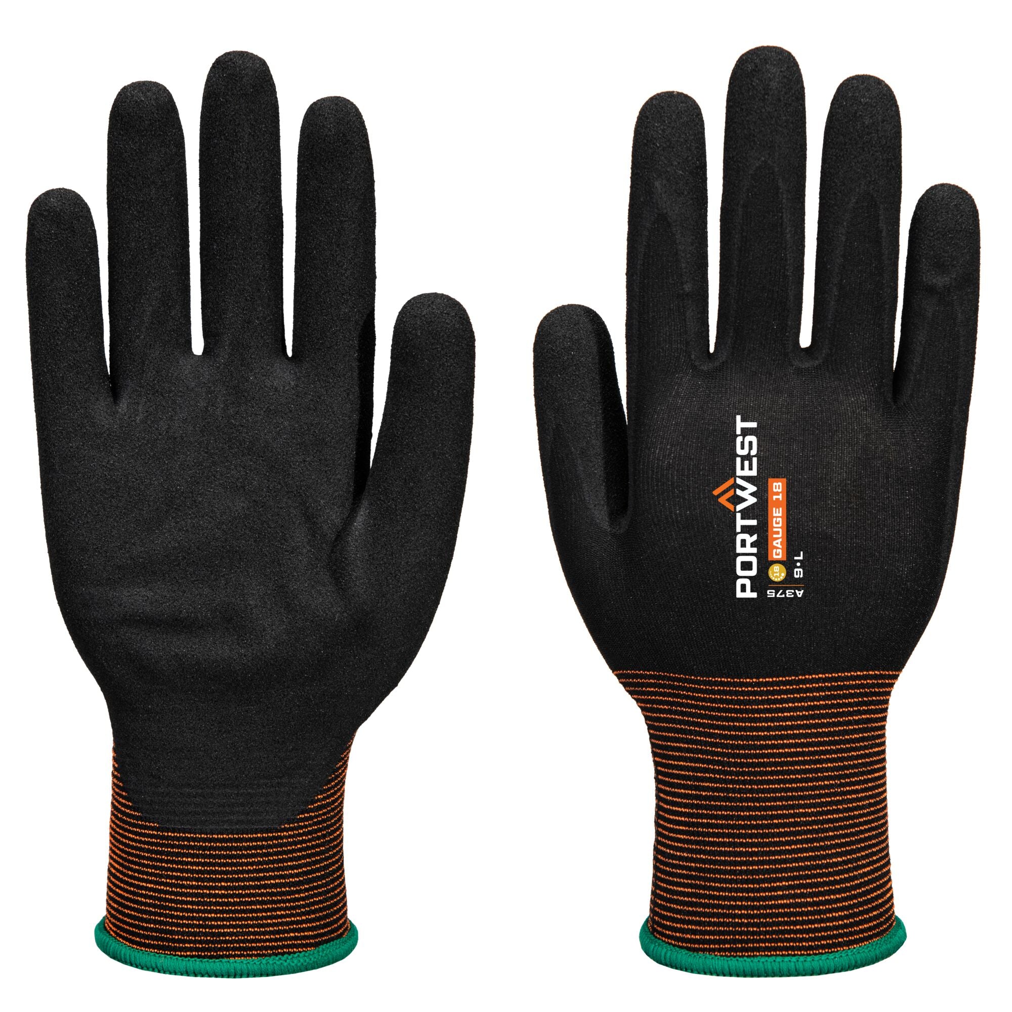 GP Grip 18 Nitril Sandy Handschoen - Zwart