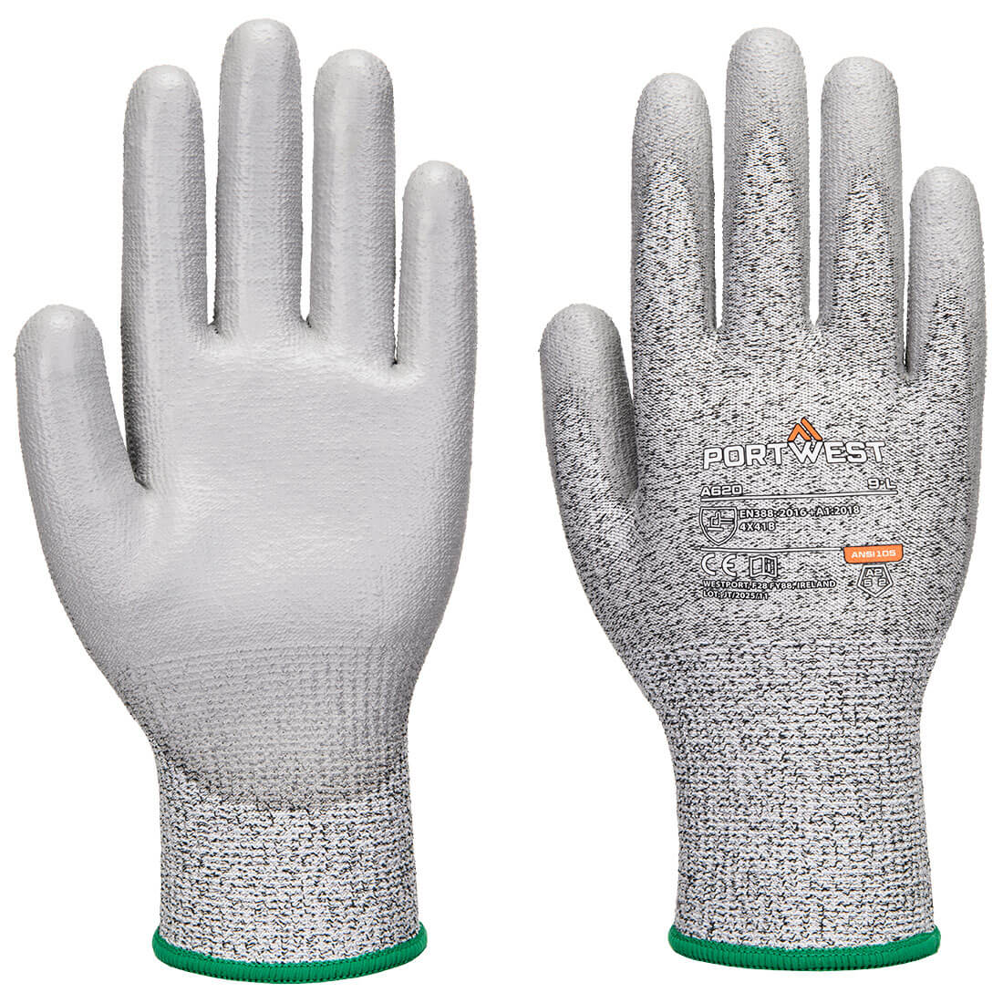 Cut B13 PU Glove - Grey