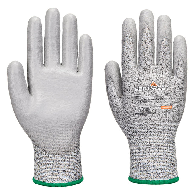LR Cut PU Handschoen - Grijs