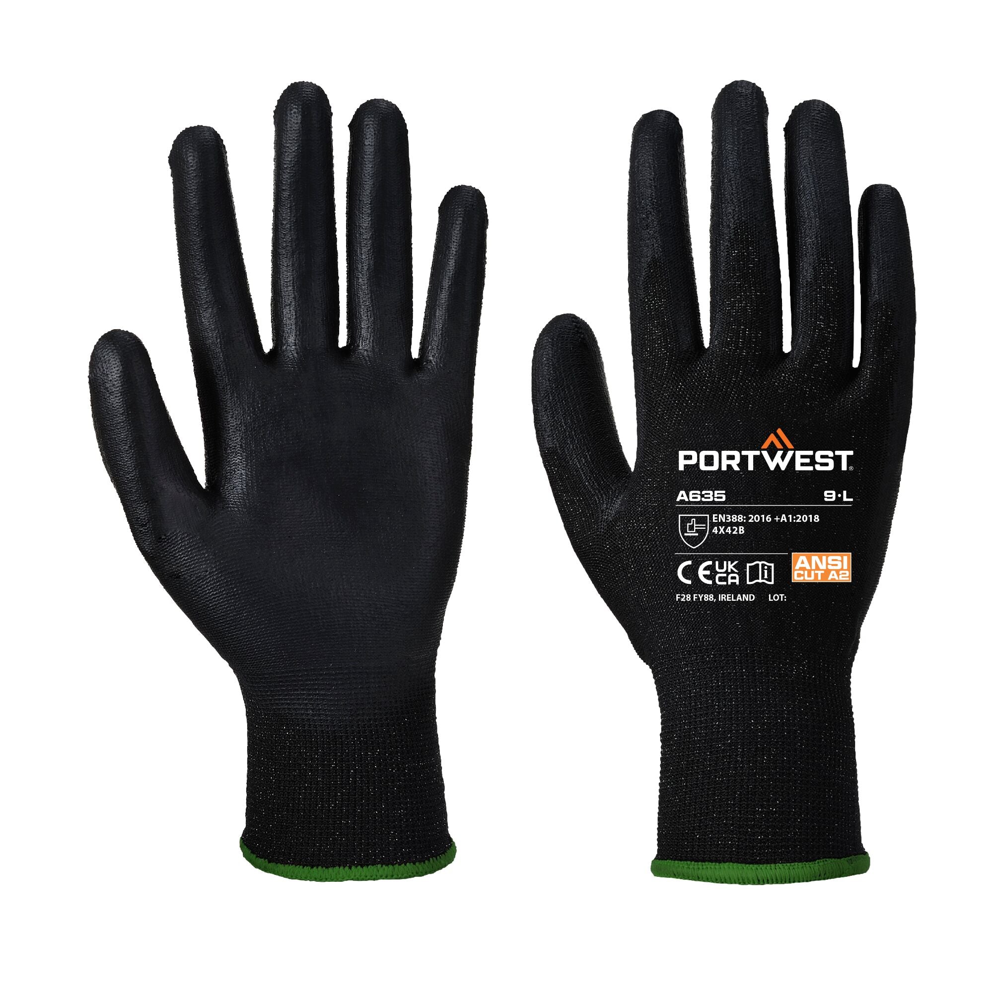 Eco-Snijbestendige Handschoen - Zwart