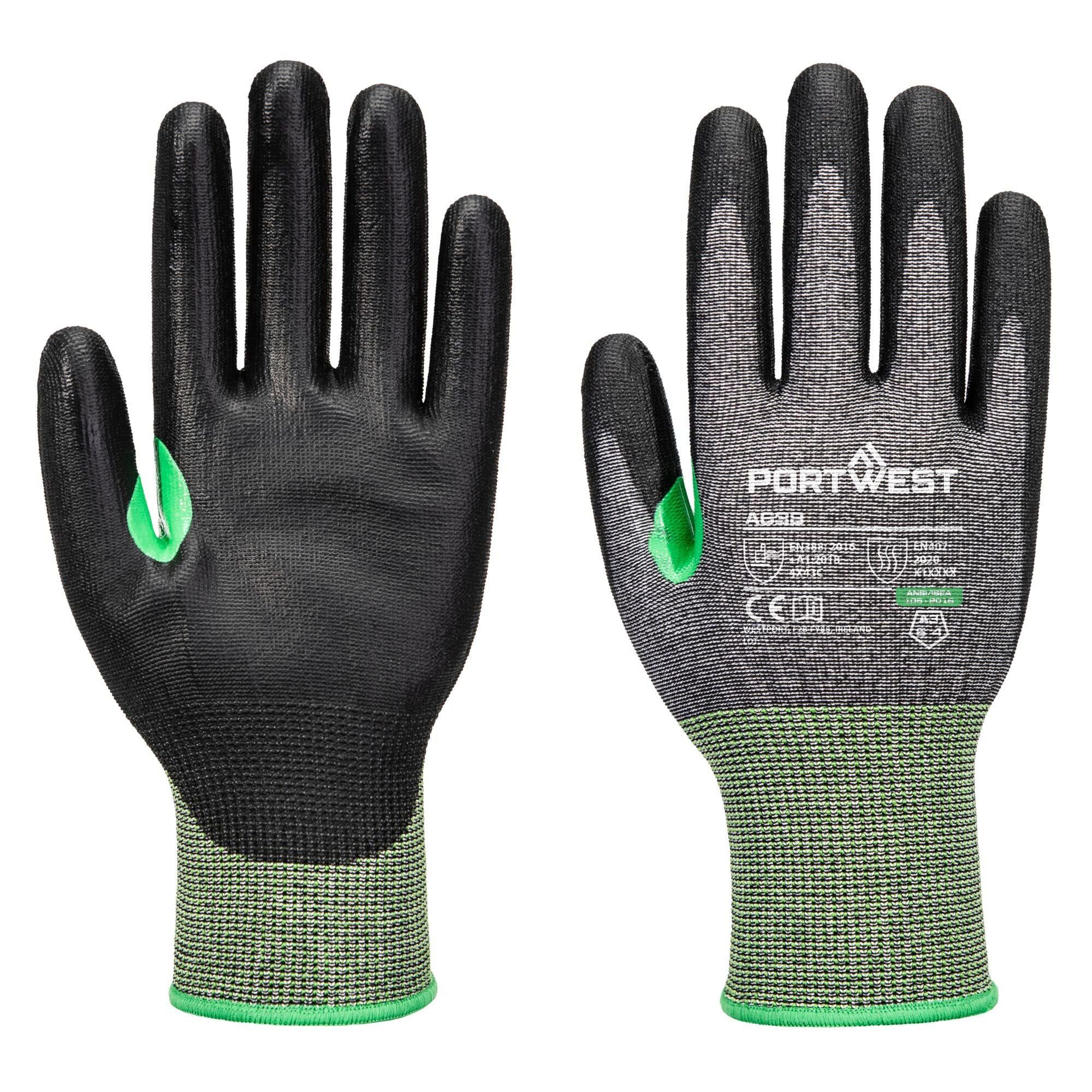 CS C15 PU Snijbestendige Handschoen - Grijs/zwart
