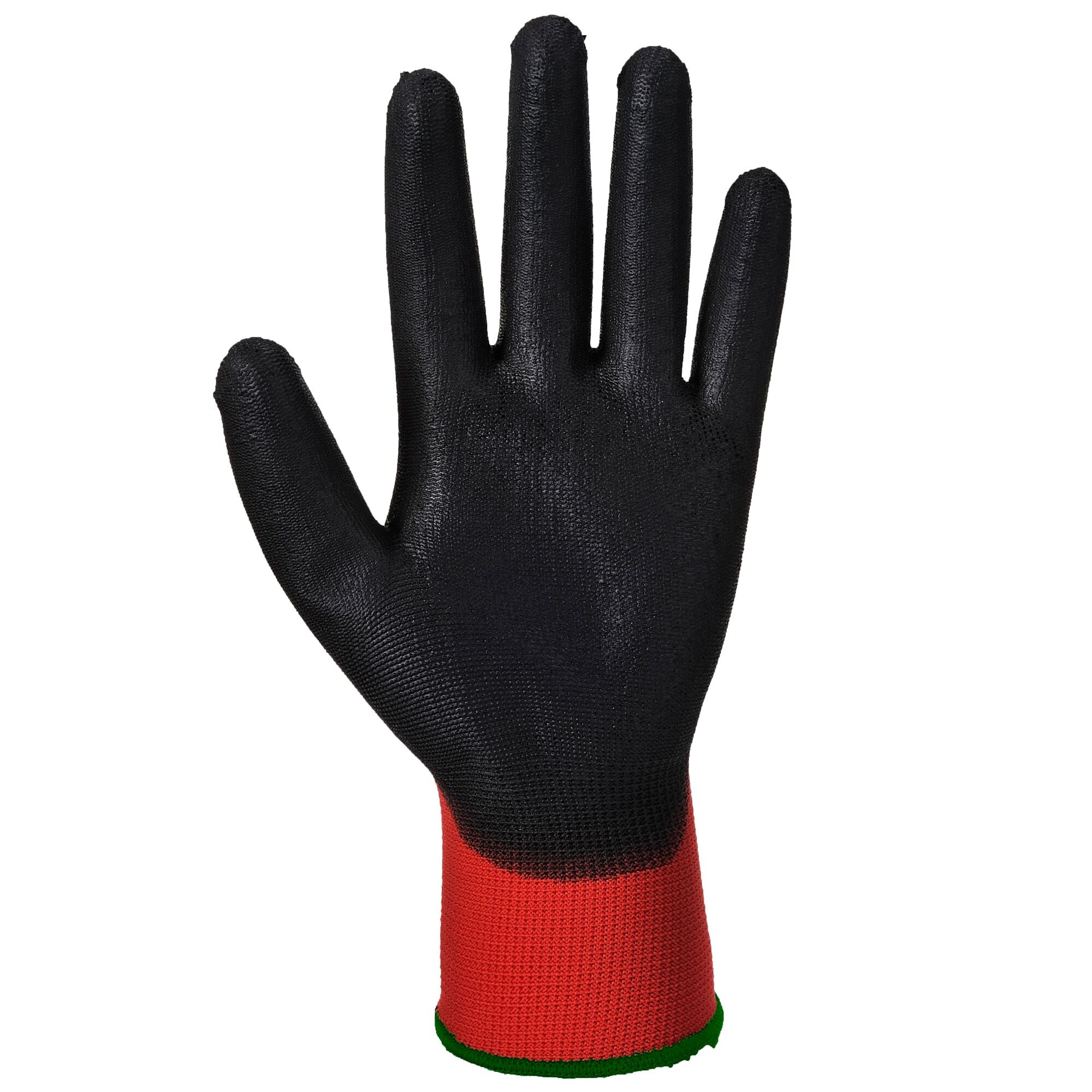 Rood - PU Handschoen - Rood/Zwart - voorkant