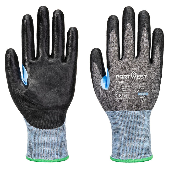 CS D18 PU Snijbestendige Handschoen - Grijs/zwart
