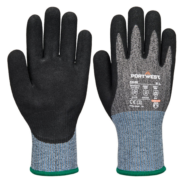 Cold D13 Nitrile Viz-Tex Cut Glove - Black