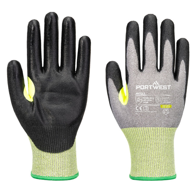 CS E15 PU Snijbestendige Handschoen - Grijs/zwart