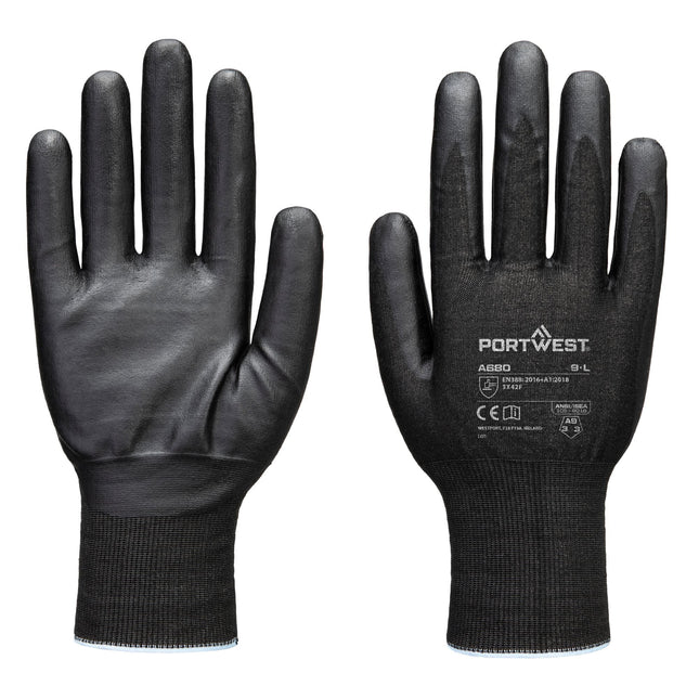 Cut F21 Nitril Tungsten Handschoen A9 - Zwart