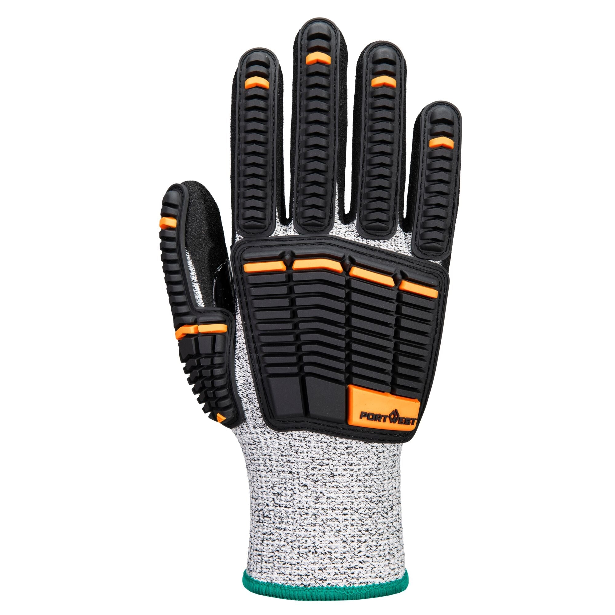Impact C13 Nitril foam Handschoen - Grijs/zwart - achterkant