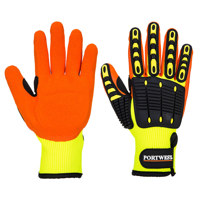 Impact 13 Nitrile Reinforced Palm Glove - Yellow/Orange