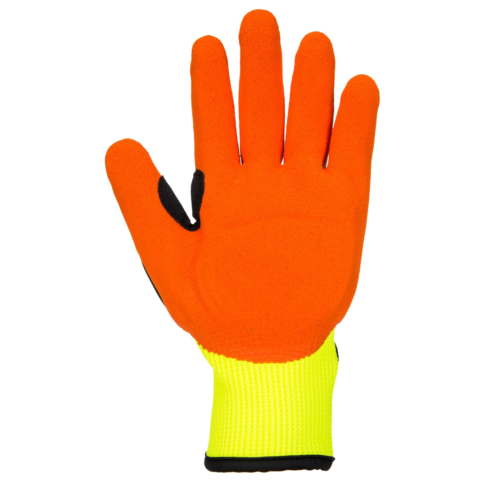 Impact 13 Nitril Handschoen met Versterkte Palm - geel/oranje - voorkant