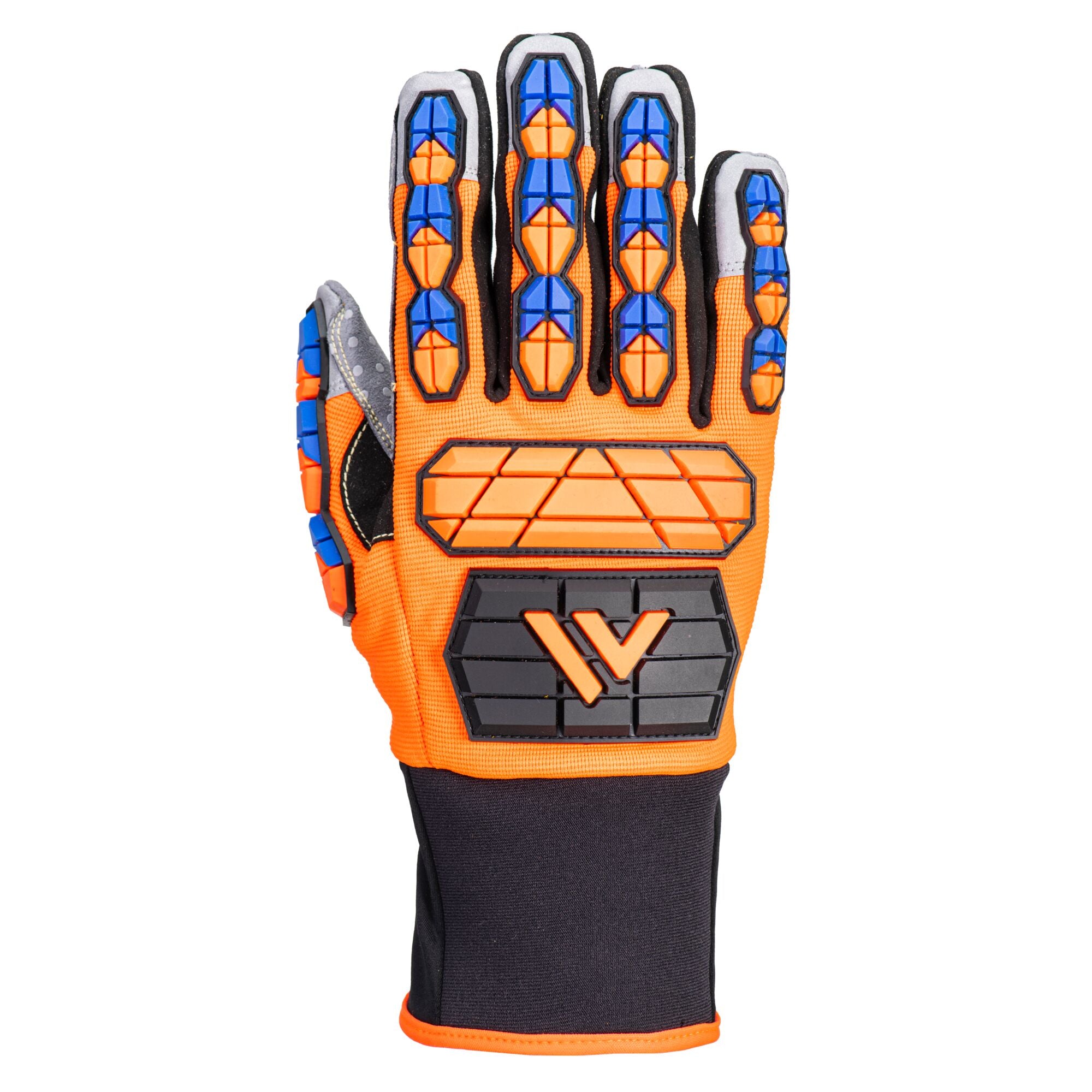 Aqua-Seal Pro Handschoen - Oranje/Blauw - achterkant
