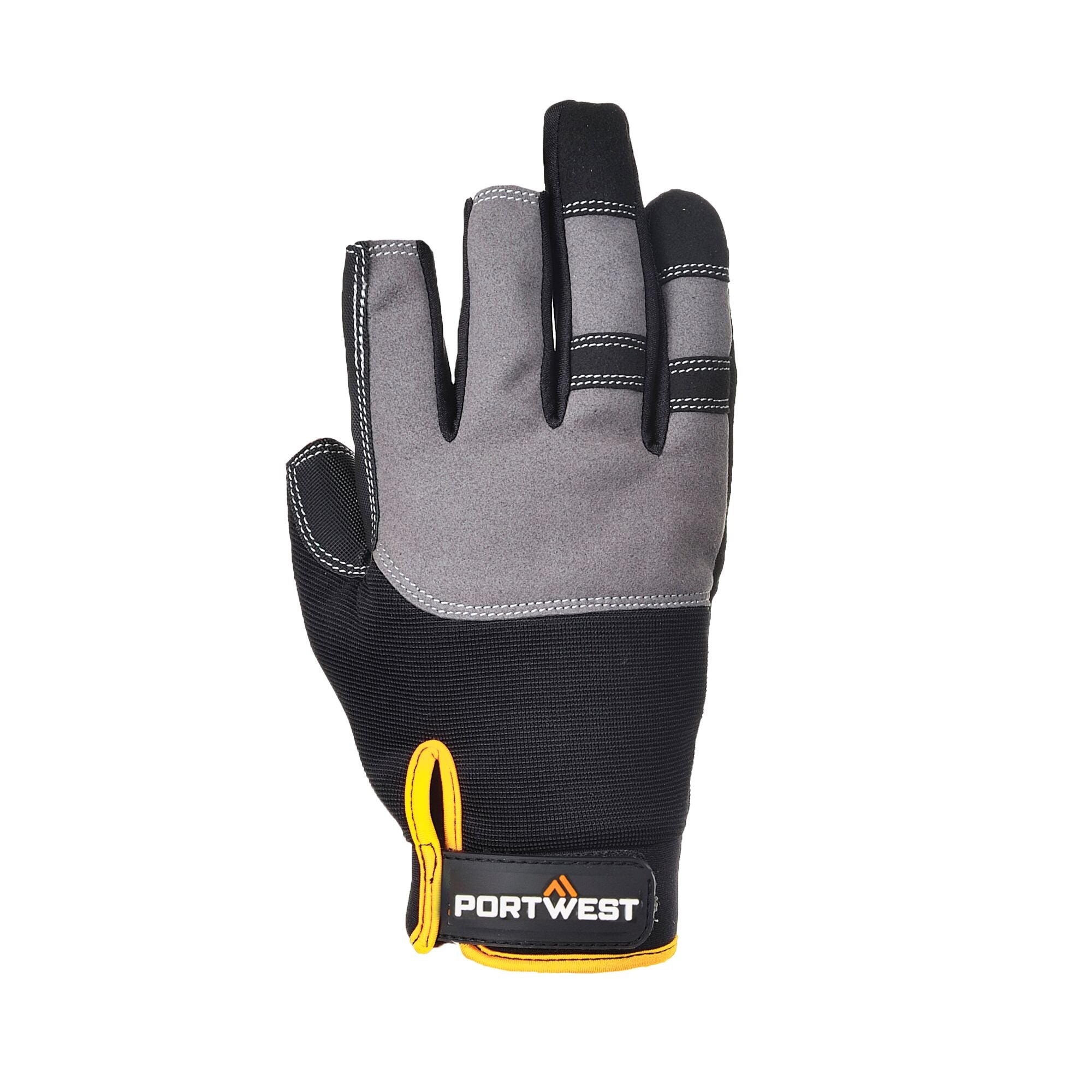Powertool Pro - Hoogwaardige Handschoen - Zwart - achterkant