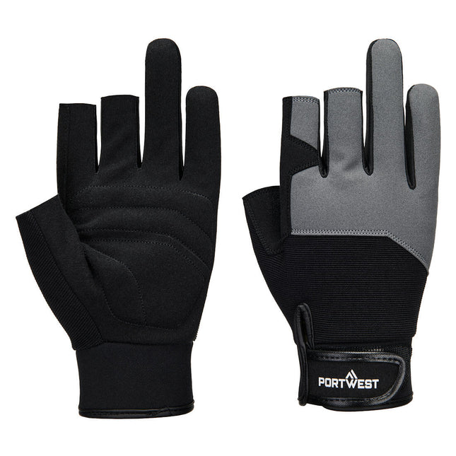 Mechanic 251 Fingerless Glove - Black