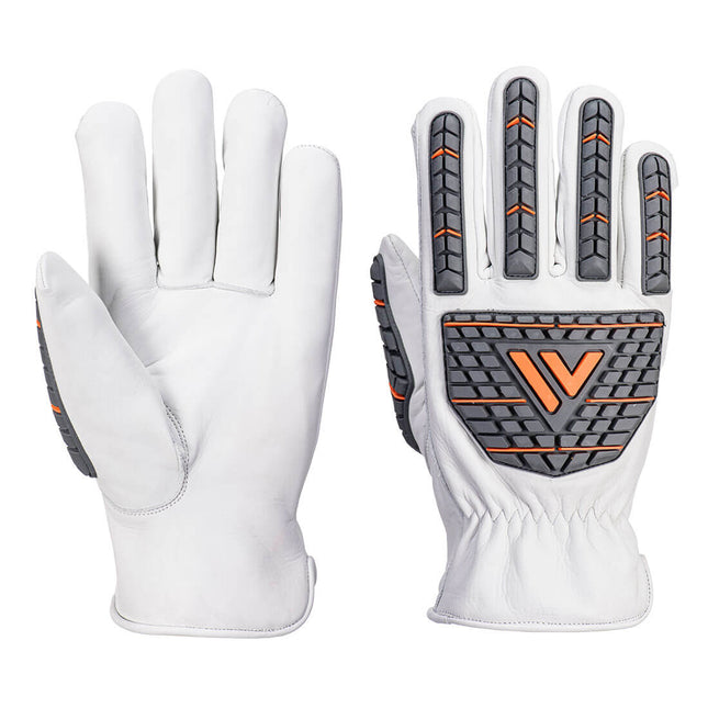 Impact 110 Cow Leather Glove - White