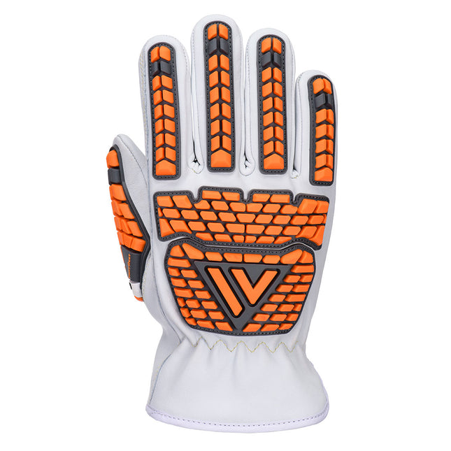 Goat Leather Impact Cold Cut Glove A6 - White