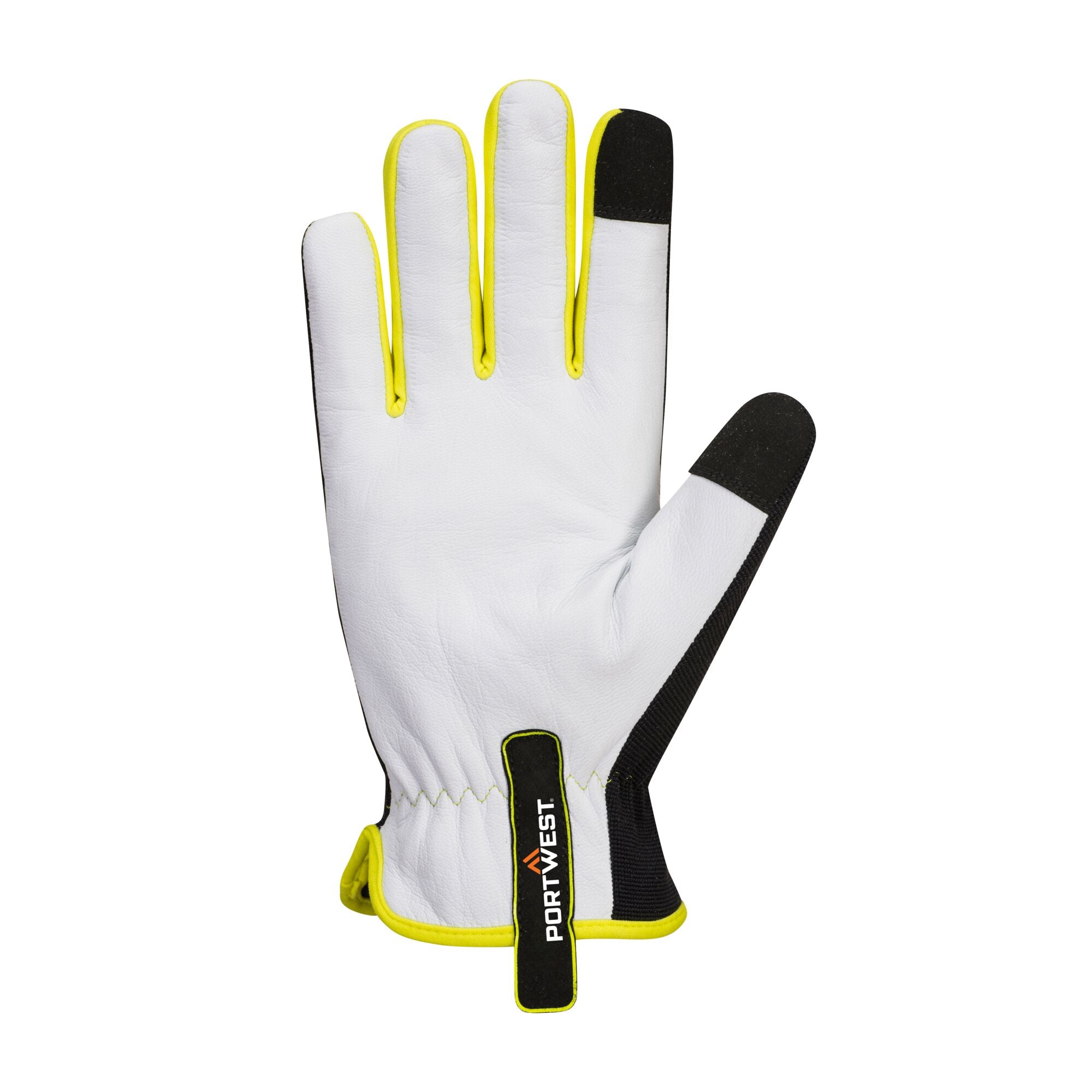 PW3 Winter Handschoen - Zwart/geel - voorkant