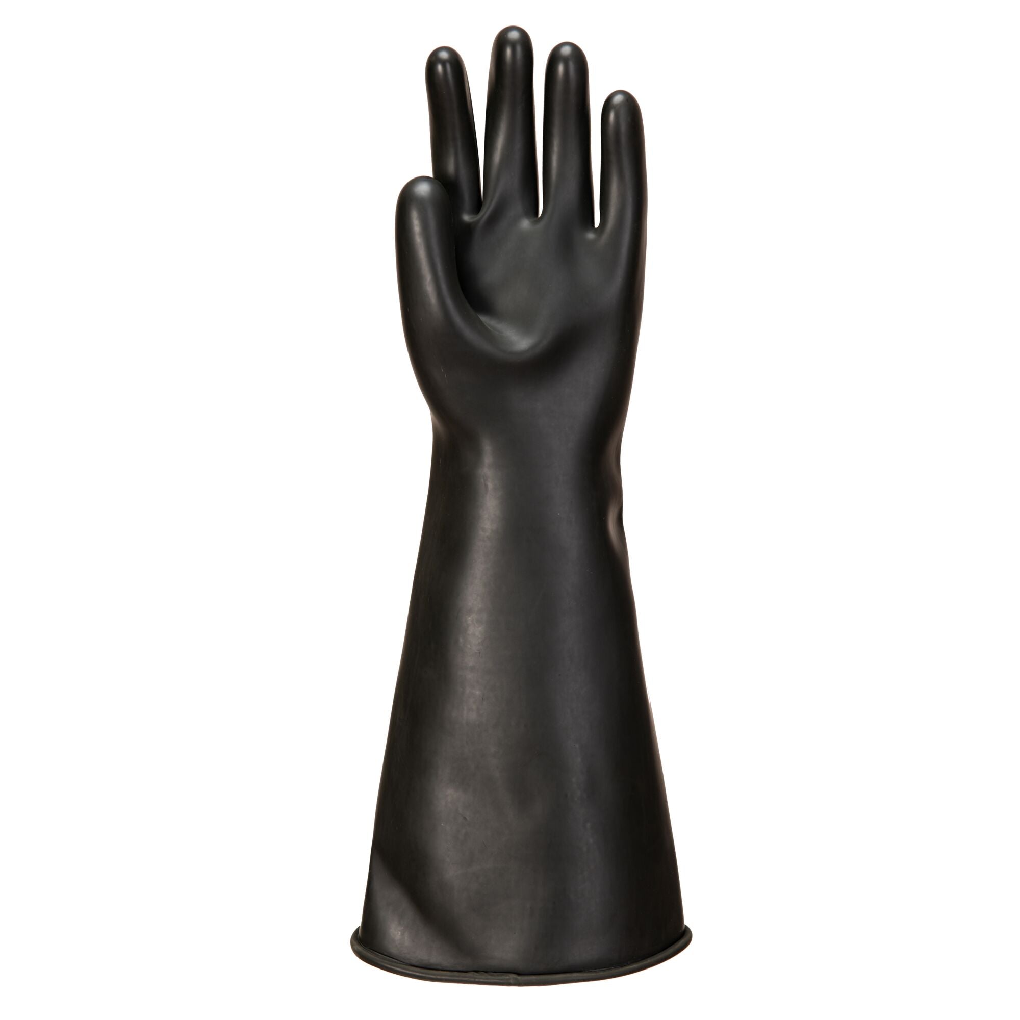 Zwaargewicht latex handschoen - Zwart - voorkant