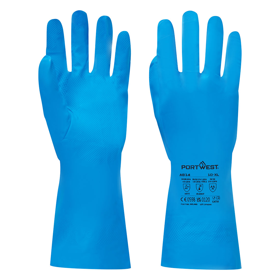 Chem 330 Nitrile Food Gauntlet - Blue