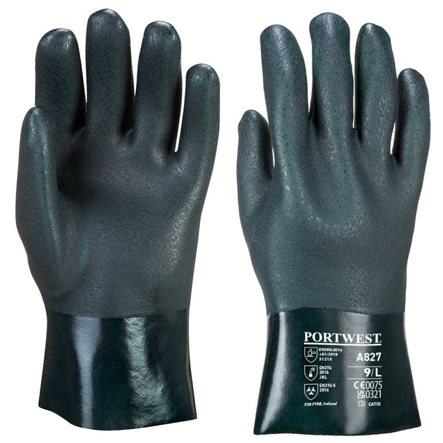 Chem 270 PVC Double Dipped Gauntlet - Green