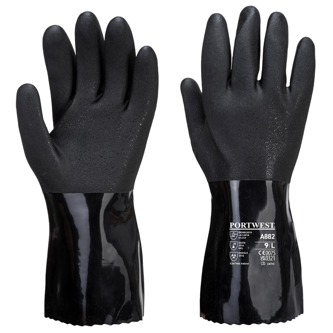 ESD-PVC-Chemikalienhandschuh