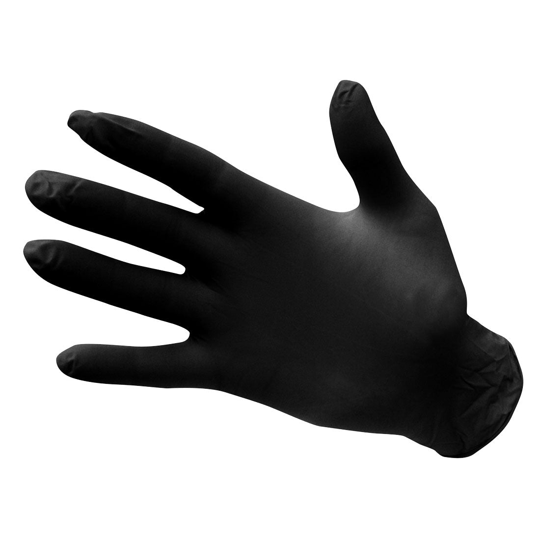 Poedervrije Nitril Wegwerphandschoen (Pk100) - Black