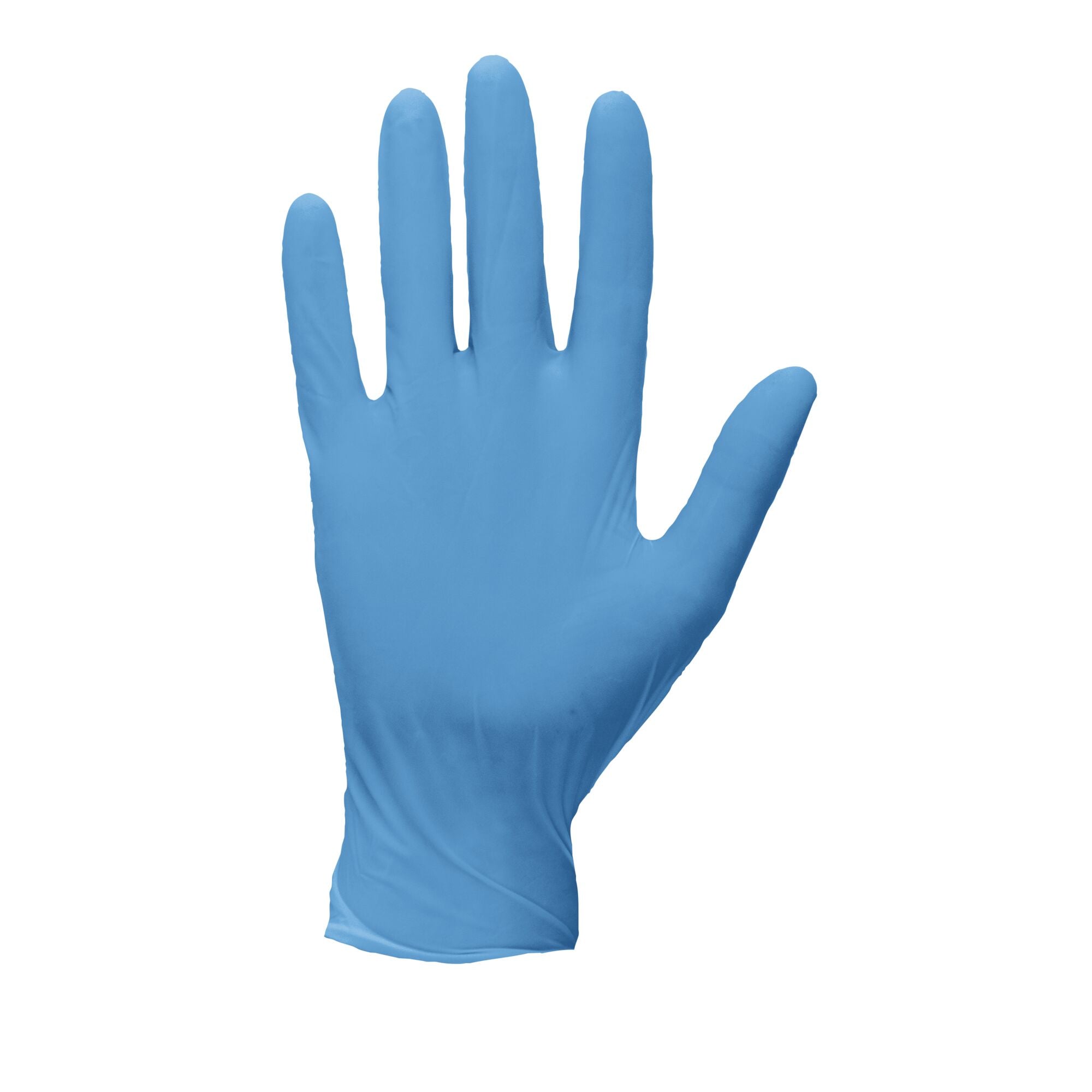 Poedervrije Nitril Wegwerphandschoen (Pk100) - Blauw - opname 2