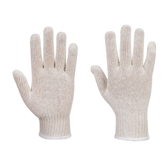 String gebreide voeringhandschoenen (288 paar) - Wit