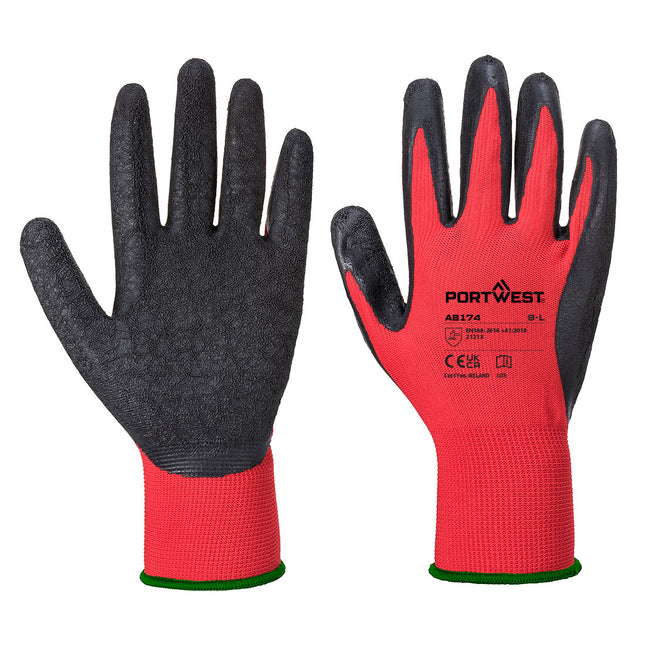 Grip 13 Latex Crinkle Essential Multipack (Pk12) - Red/Black
