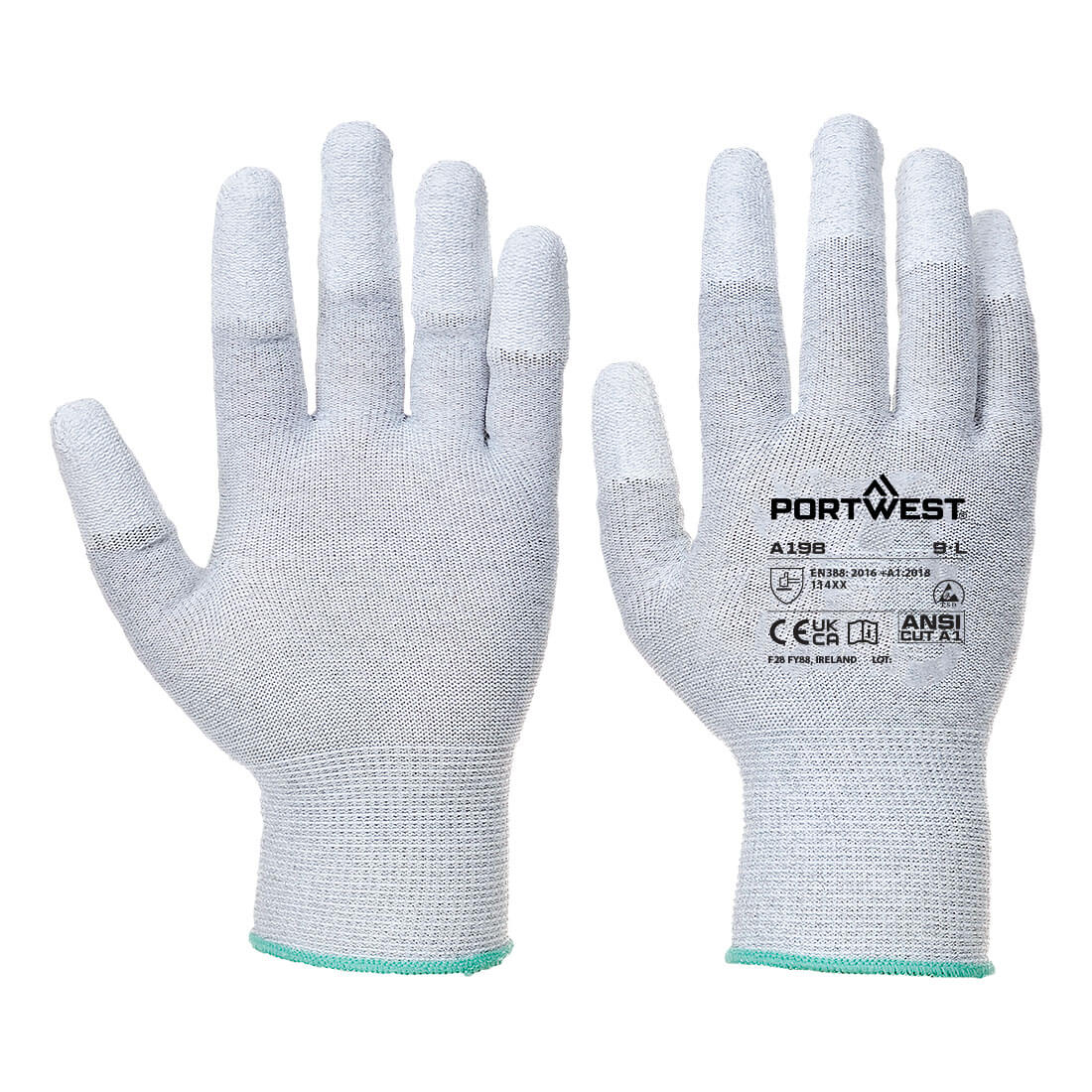 ESD 13 PU Fingertip Essential Multipack (Pk12) - Grey