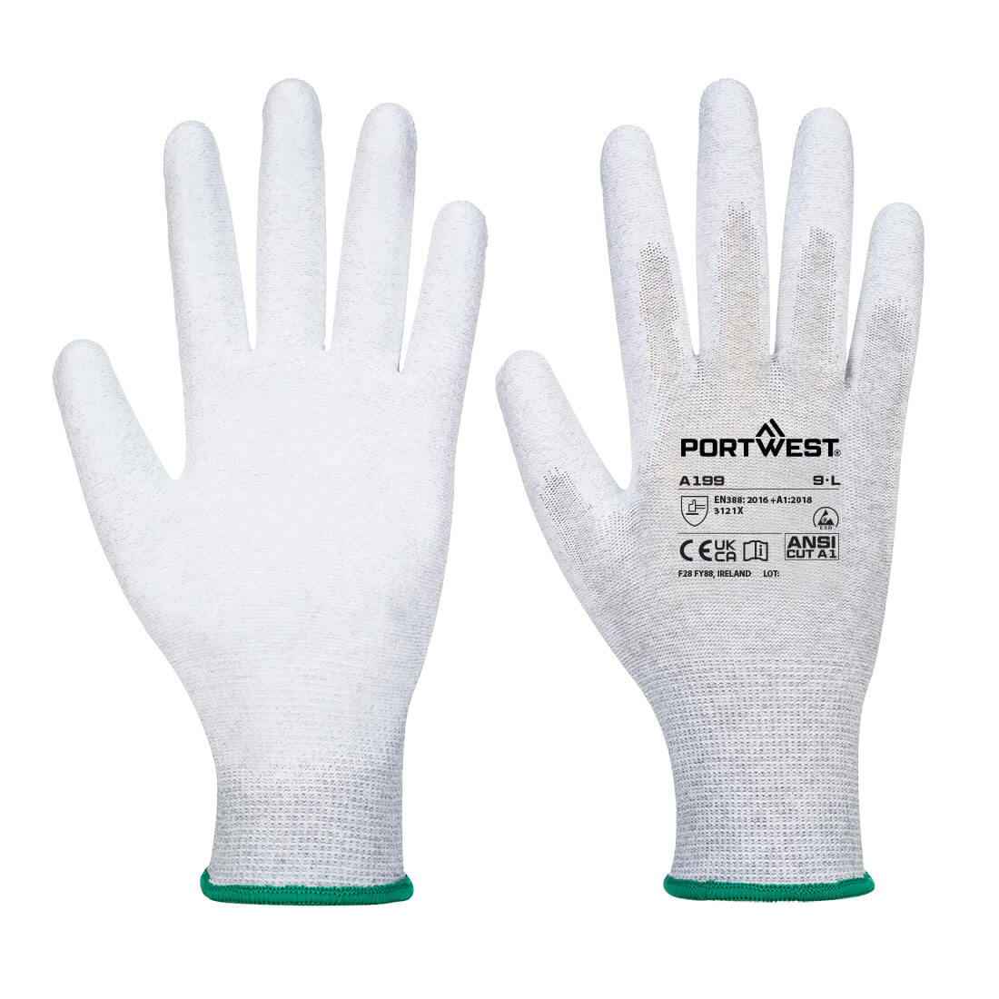 ESD 13 PU Palm Essential Multipack (Pk12) - Grey